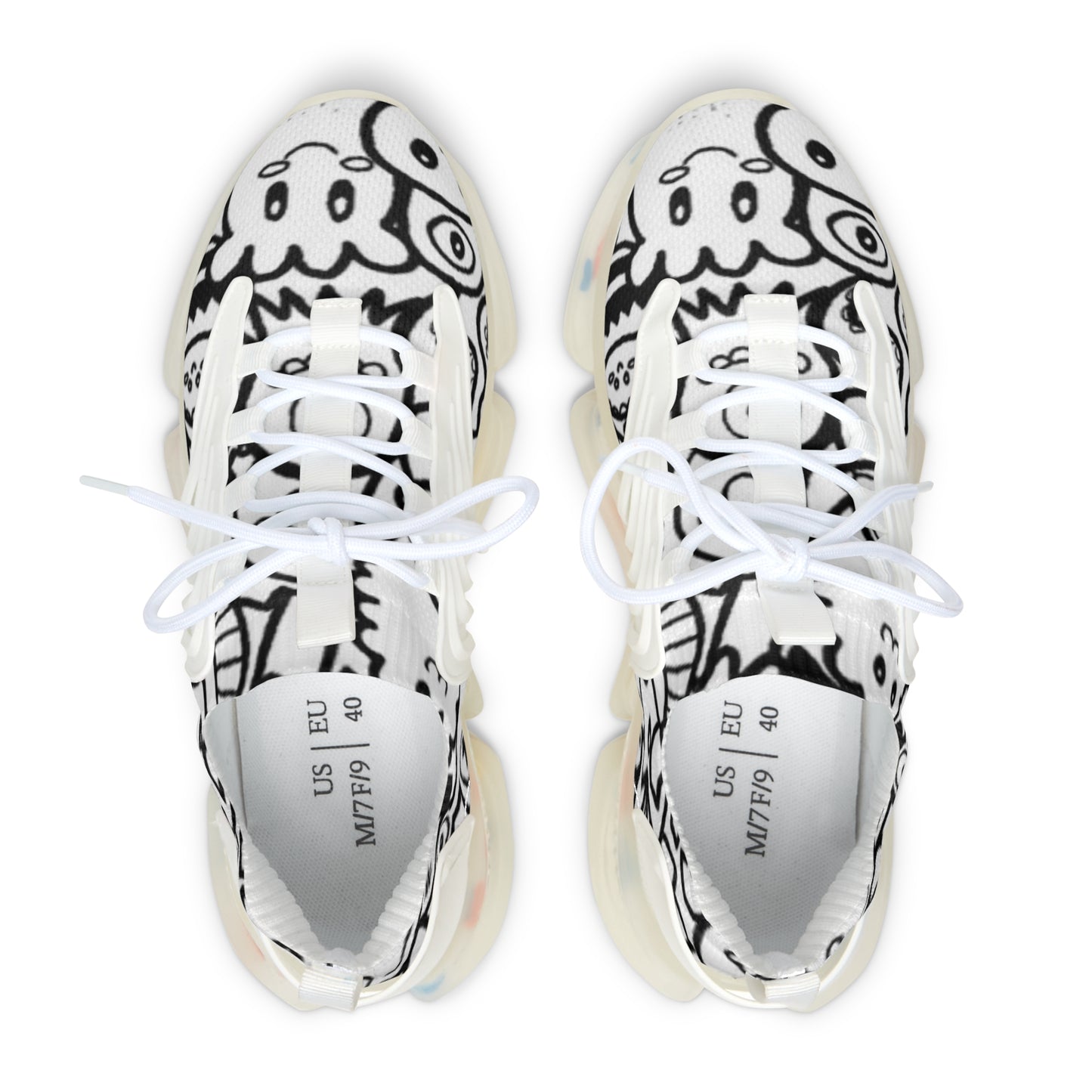 Trendy Women's Mesh Sneakers - Comfortable Athletic Shoes, Casual Footwear, Graphic Print Sneakers, Stylish Sports Shoes, Gift for Her