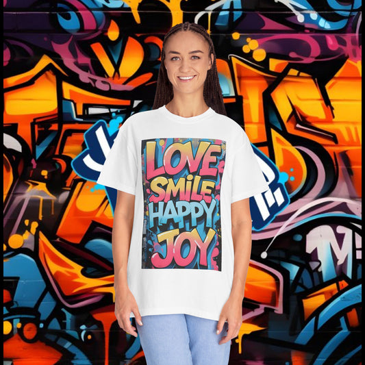Vibrant Positive Vibes T-Shirt, Affirmation Tee, Casual Wear, Gift for Friends, Summer Style, Joyful Graphic Tee