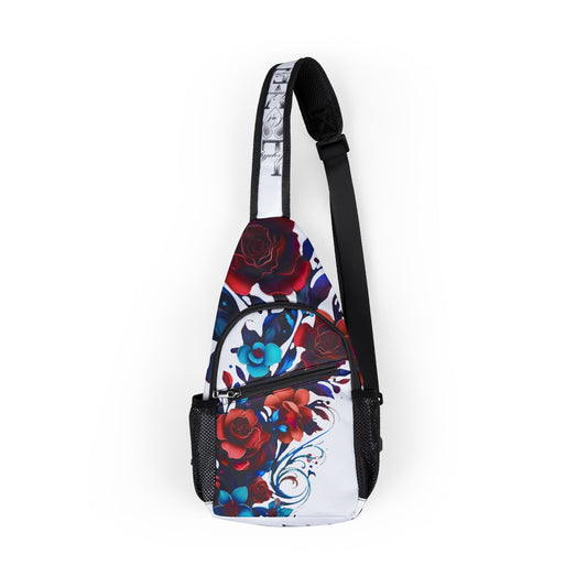Bohemian Floral Chest Bag | Stylish Sling Bag for Festivals, Travel, Everyday Use, Gift for Her, Hipster Accessory