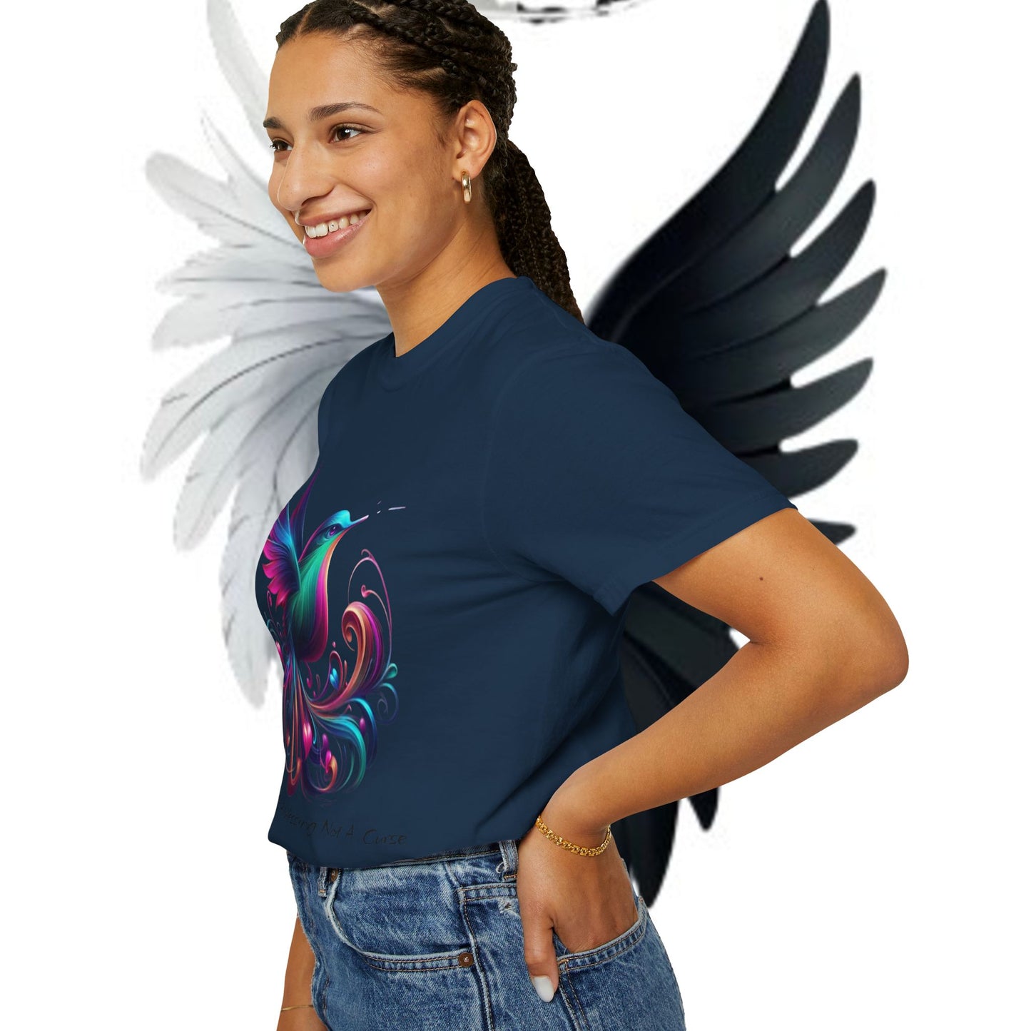 Garment-Dyed T-shirt - Freedom is a Blessing Design