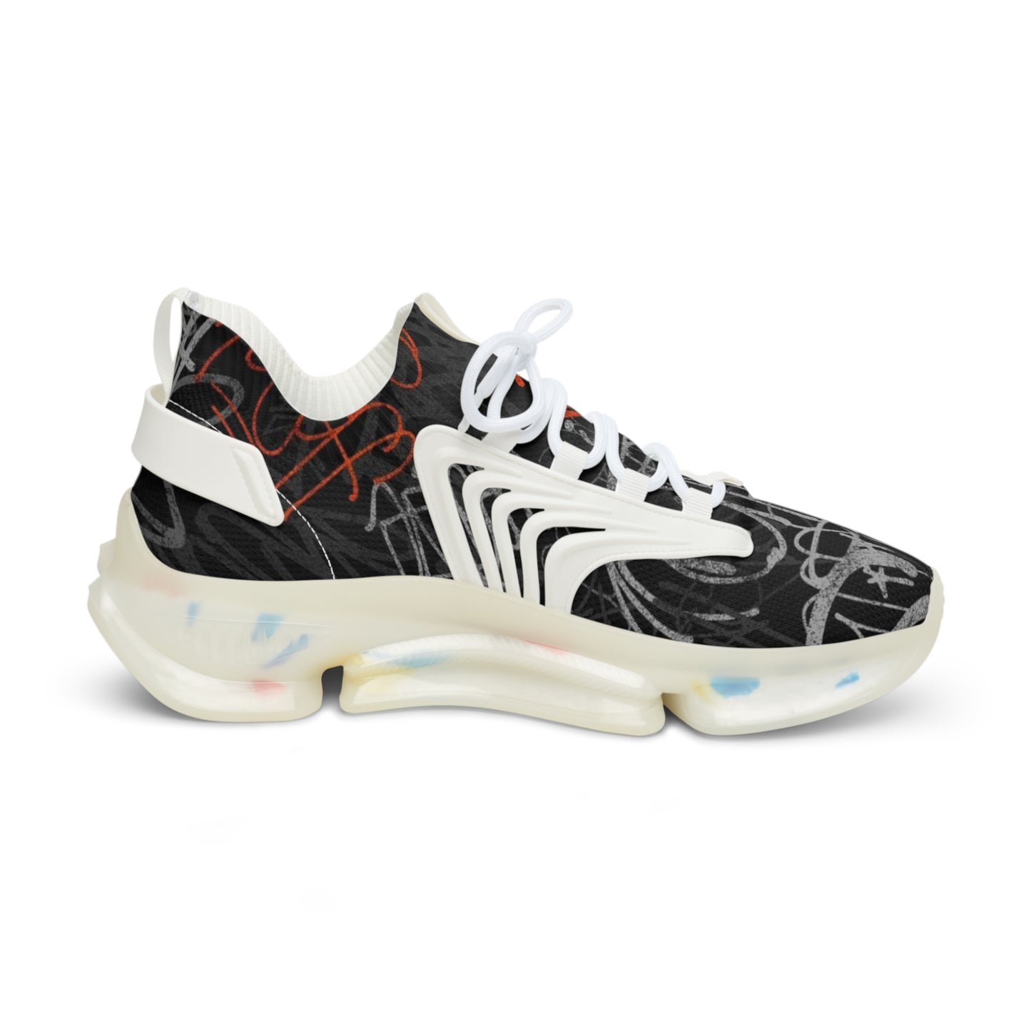 Mesh Sneakers - Graffiti Style Men's Shoes