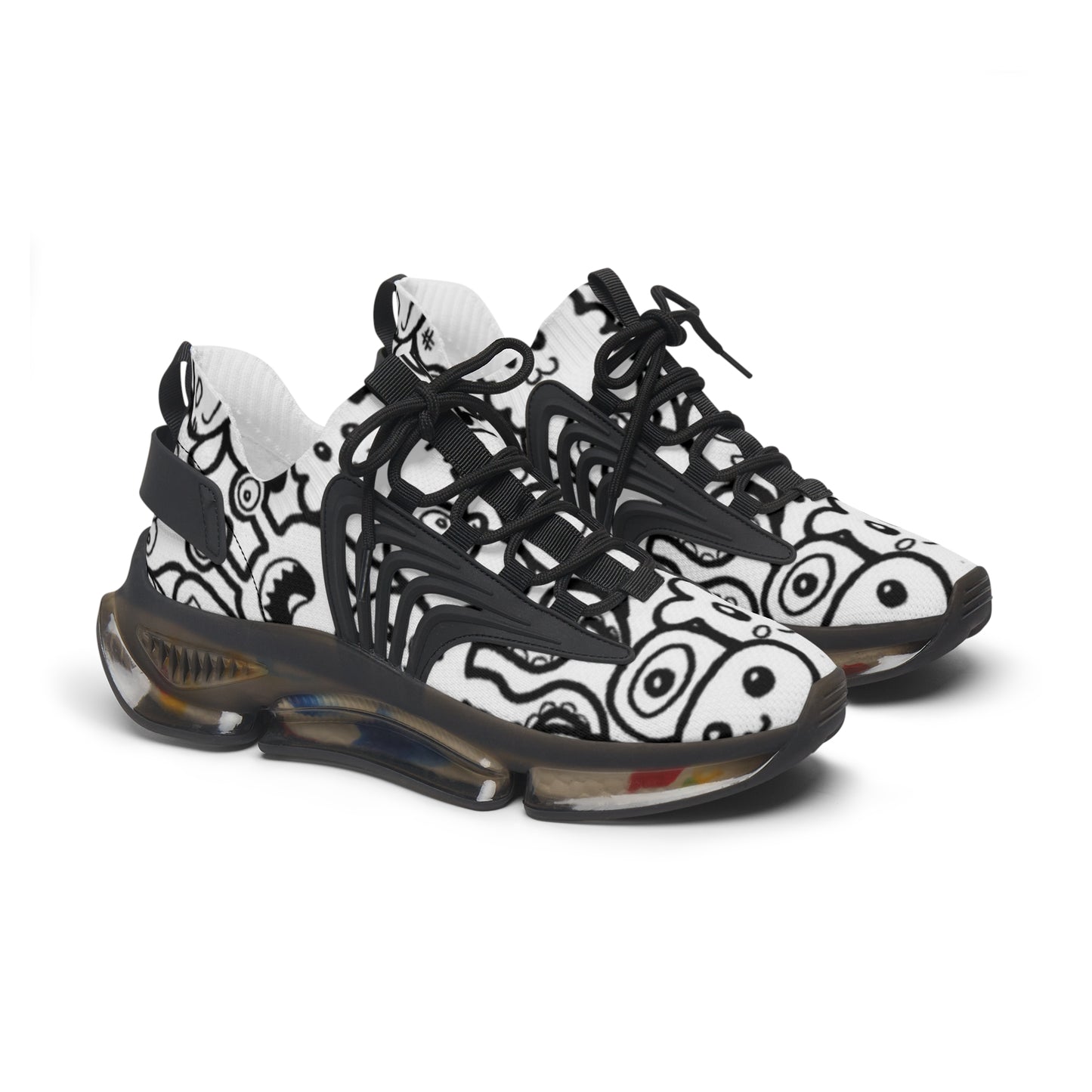Trendy Women's Mesh Sneakers - Comfortable Athletic Shoes, Casual Footwear, Graphic Print Sneakers, Stylish Sports Shoes, Gift for Her