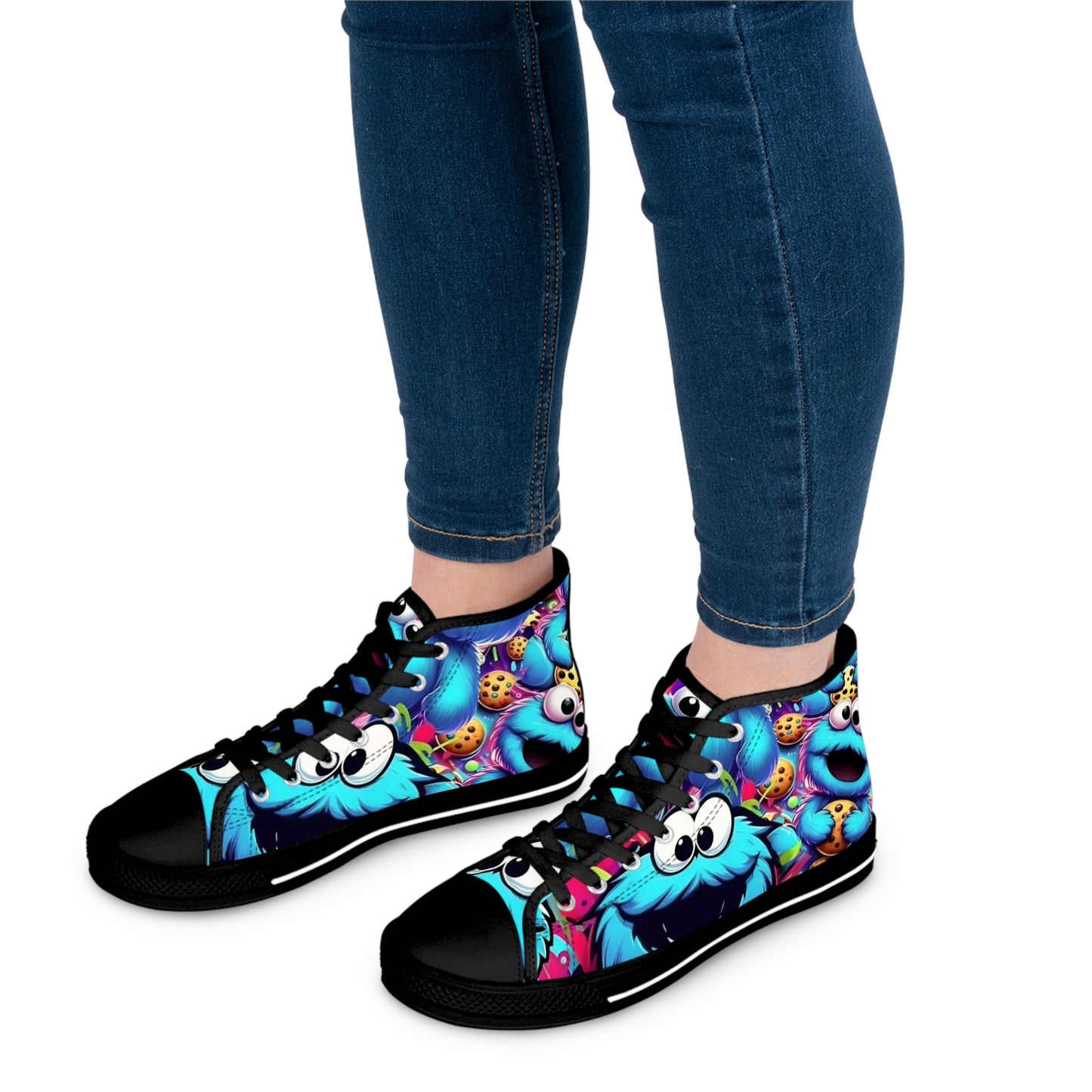 Cookie Monster High Top Sneakers