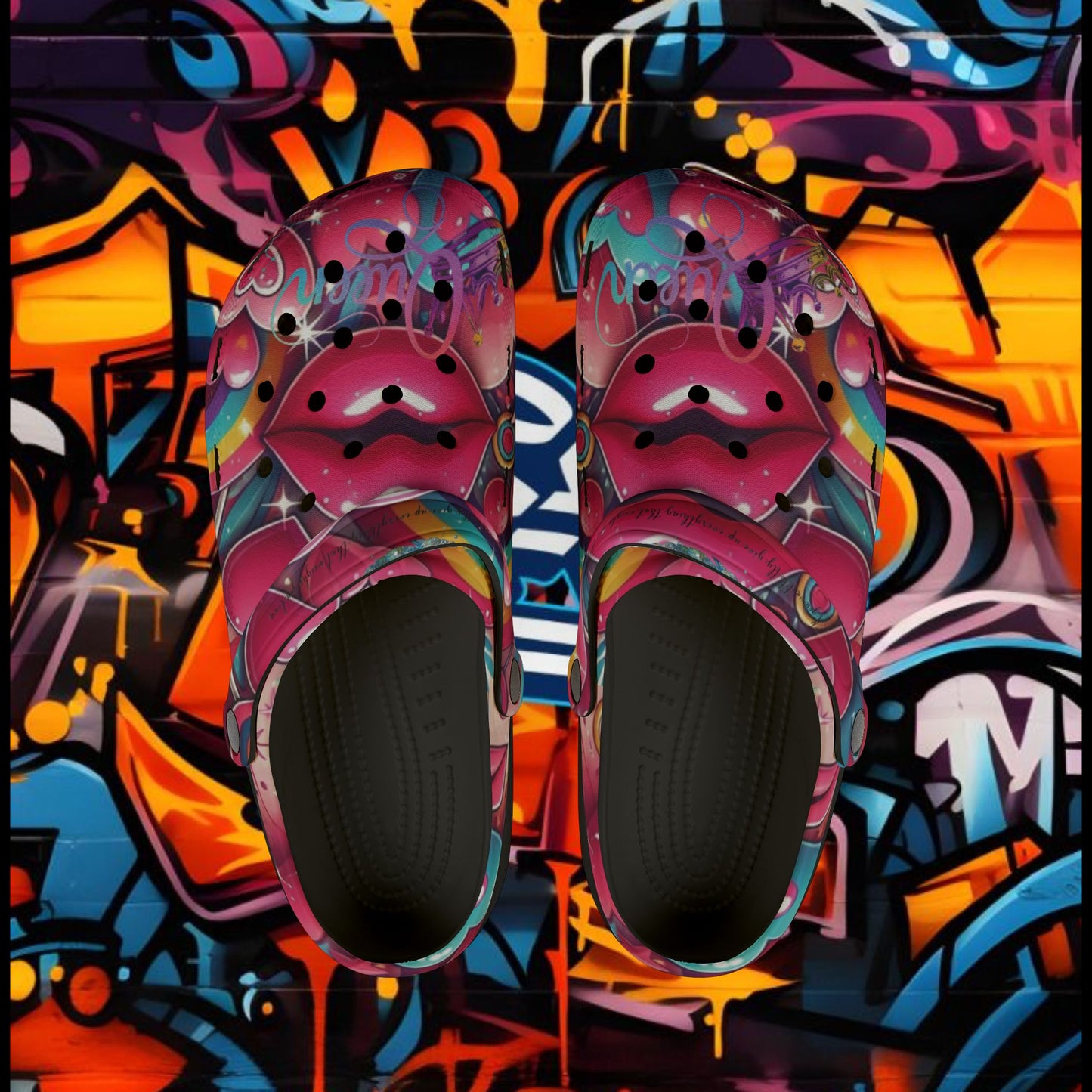 Foam Shoes - Queen with Colorful Design