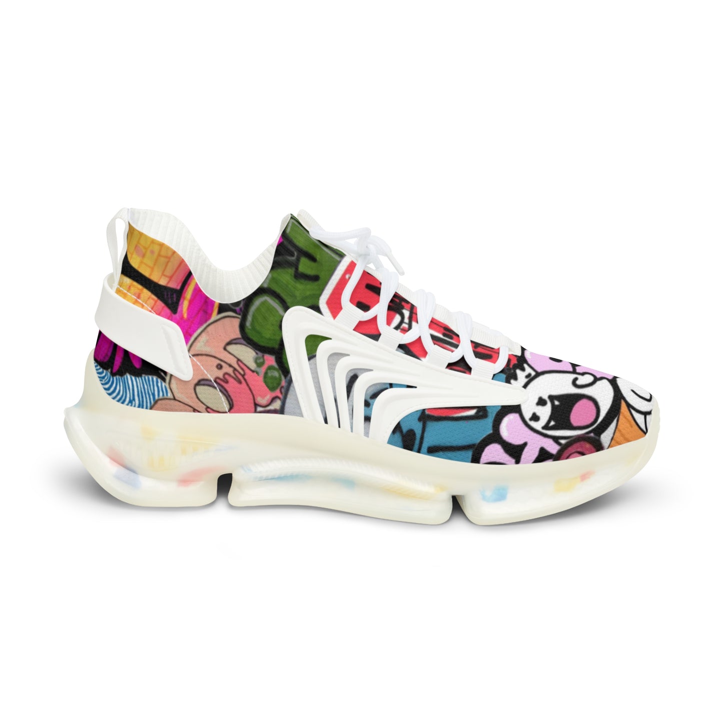 Colorful Men's Mesh Sneakers for Trendy Casual Wear, Street Style Shoes, Athletic Footwear, Unique Gift for Fashion Lovers