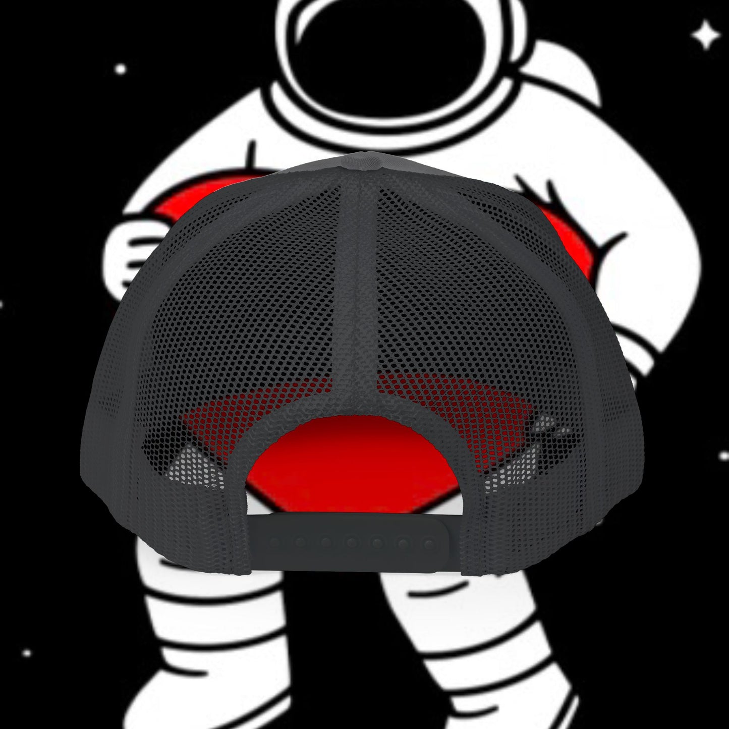 Astronaut Heart Snapback Cap, Cool Trucker Hat for Space Lovers, Unique Gift for Birthdays, Holidays, Adventure, Outdoor Wear