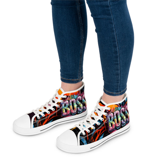 Sneakers Graffiti Boss Female Sk8 High Top