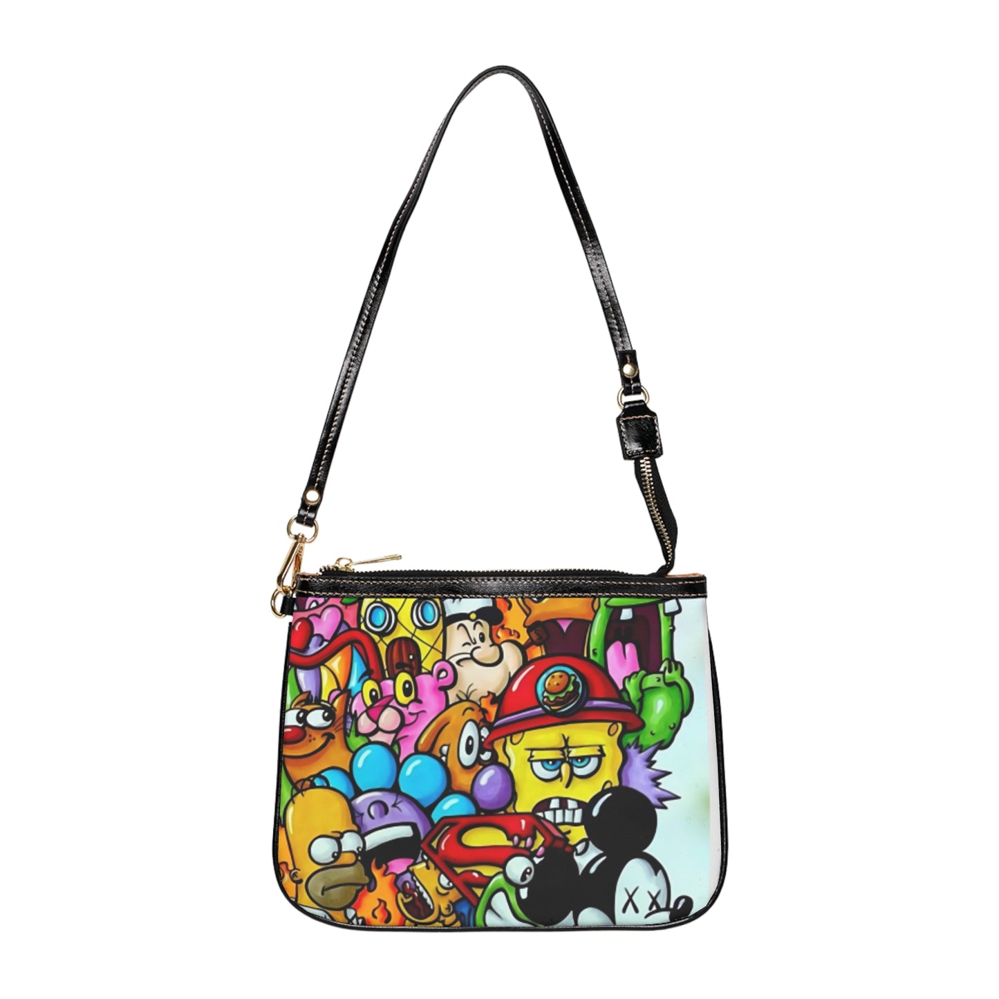 Colorful Cartoon Small Shoulder Bag, Fun Accessory, Everyday Use, Gift for Kids and Teens, Festival Outing Bag, Unique Fashion Statement