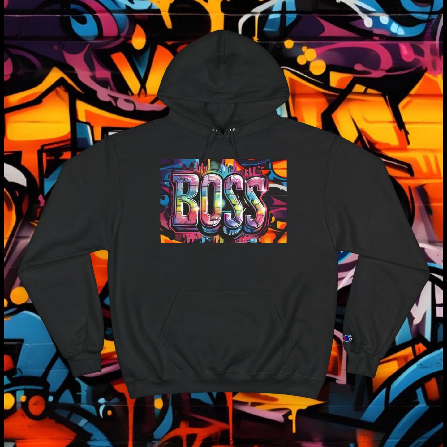 Boss Graffiti Hoodie - Street Style Sweatshirt, Urban Fashion, Gift for Him/Her, Trendy Outfit, Unique Graphic Apparel