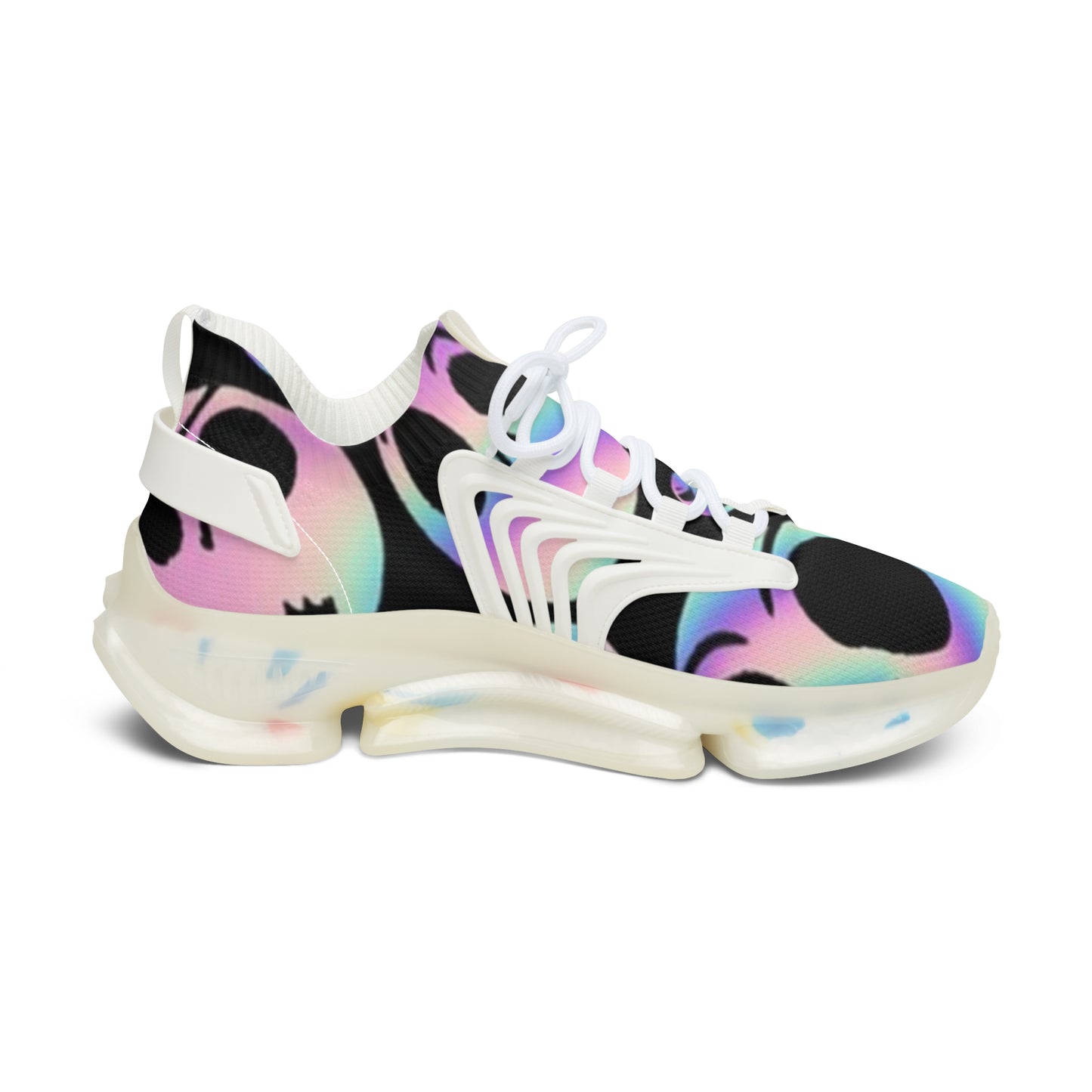 Sneakers - Halloween Colorful Ghost Print Women's Mesh Sneakers