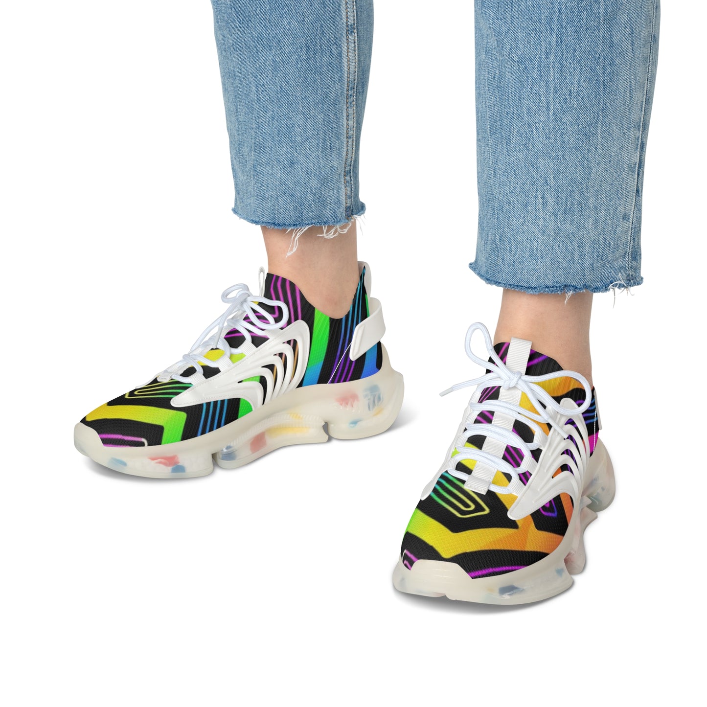 Colorful Women's Mesh Sneakers - Stylish Athletic Shoes for Casual Wear, Fitness, Street Style, Gifts for Her, Holiday Essentials