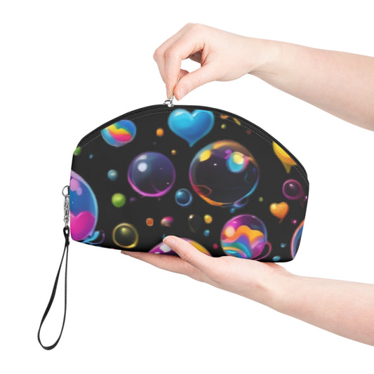 Vibrant Bubble Makeup Bag | Cute Cosmetic Pouch for Travel, Gifts, Summer Fun, Party Essential, Organizing Accessories
