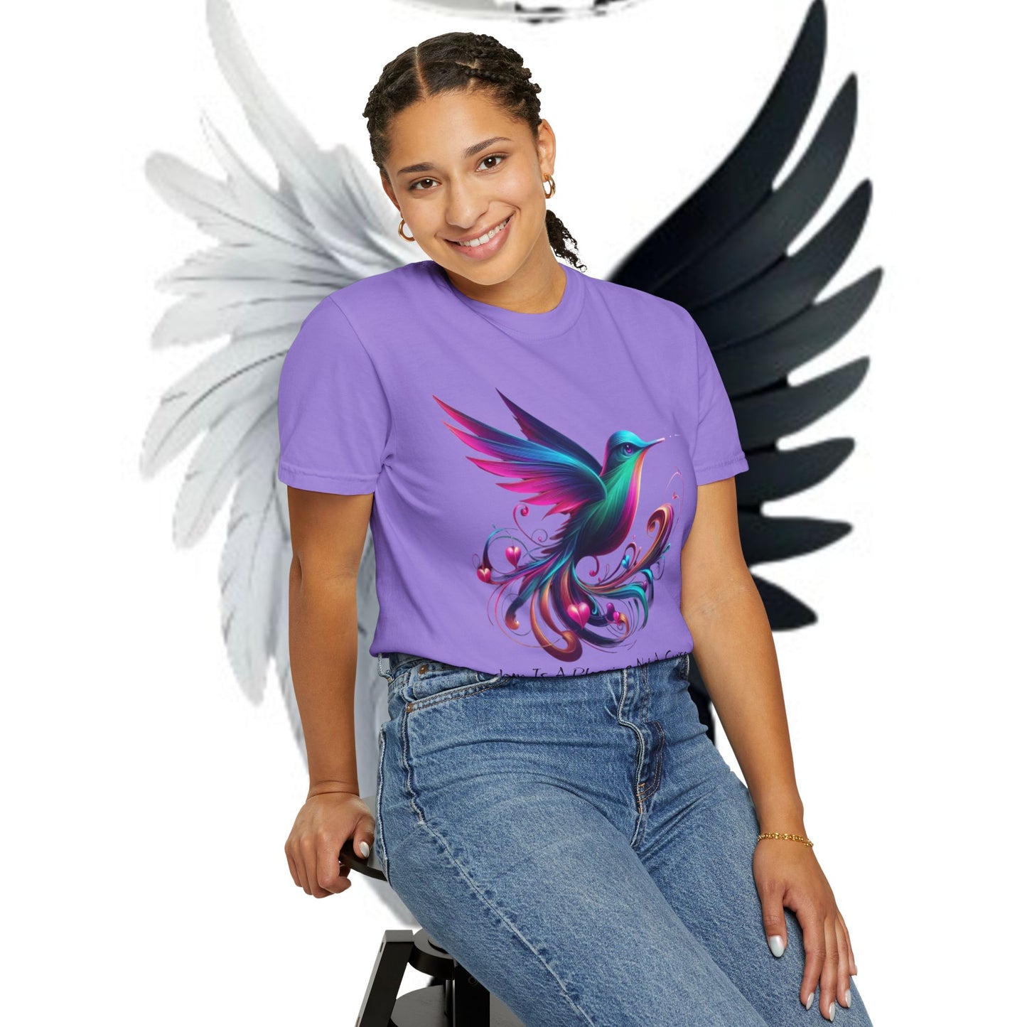 Garment-Dyed T-shirt - Freedom is a Blessing Design