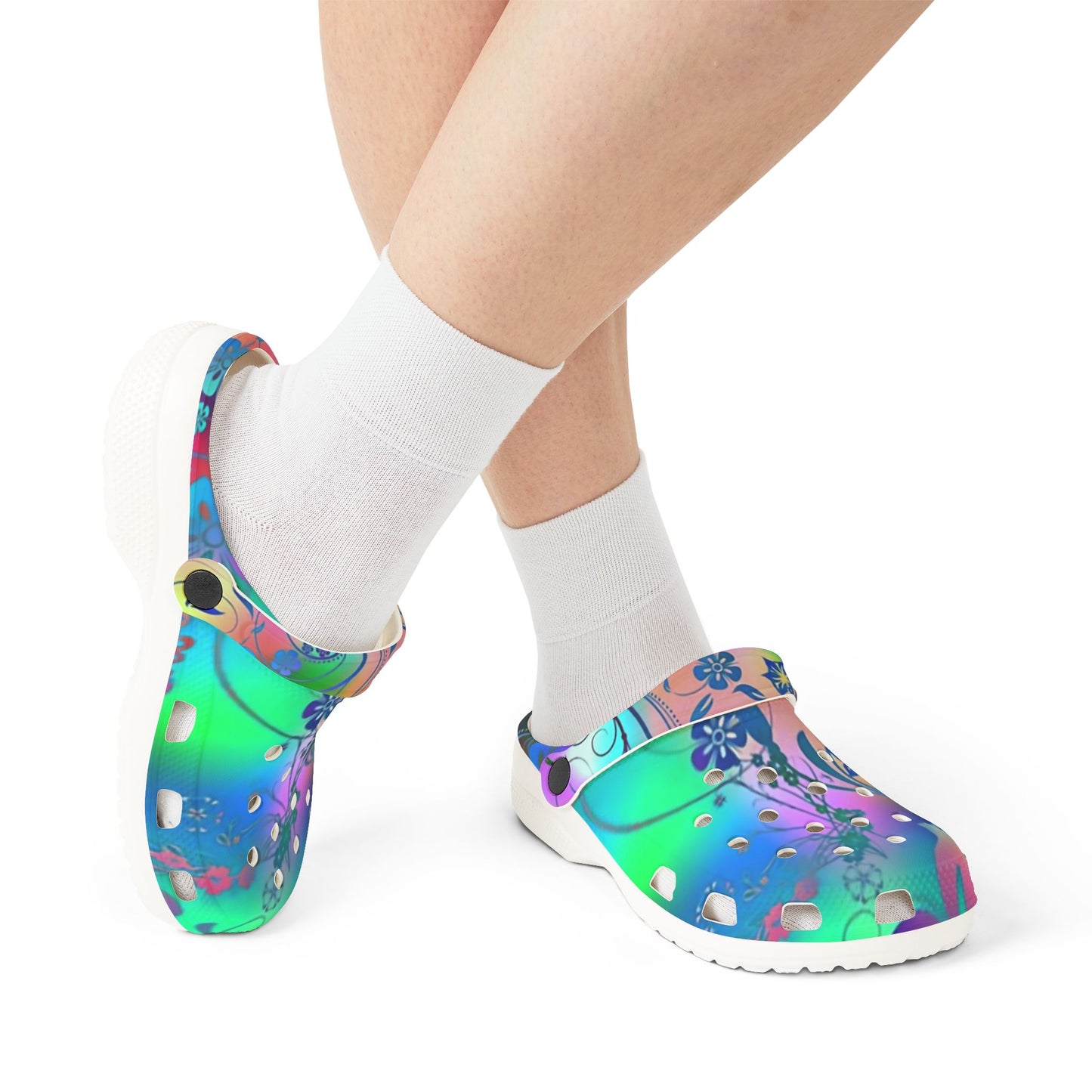 Vibrant AOP EVA Foam Clogs - Stylish & Comfy Footwear for Every Occasion, Colorful Garden Shoes, Fun Summer Clogs, Festival Footwear, [...]