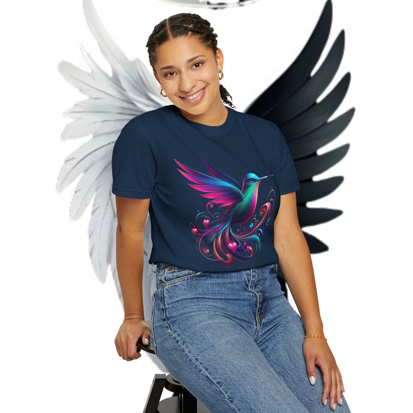 Garment-Dyed T-shirt - Freedom is a Blessing Design