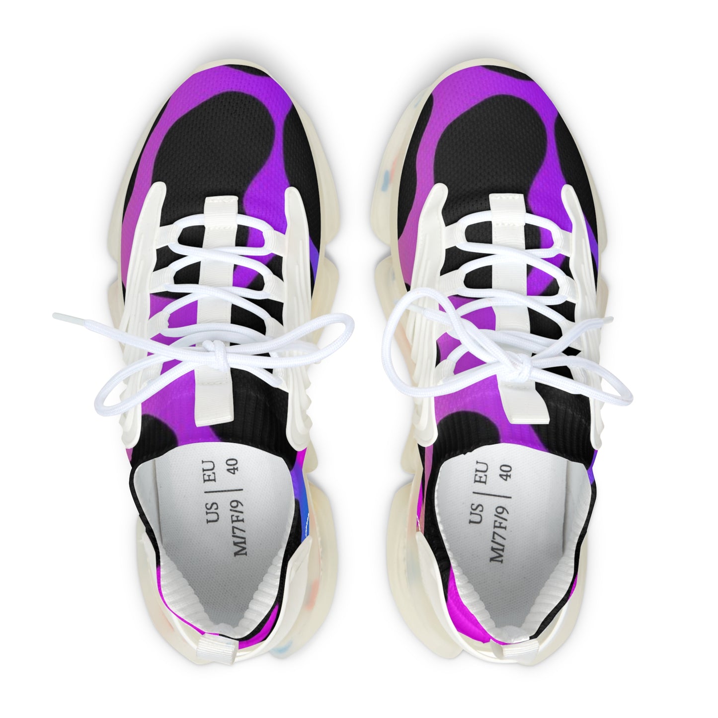 Trendy Women's Mesh Sneakers, Colorful Athletic Shoes, Stylish Walking Sneakers, Unique Sport Shoes, Fashion-forward Sneakers