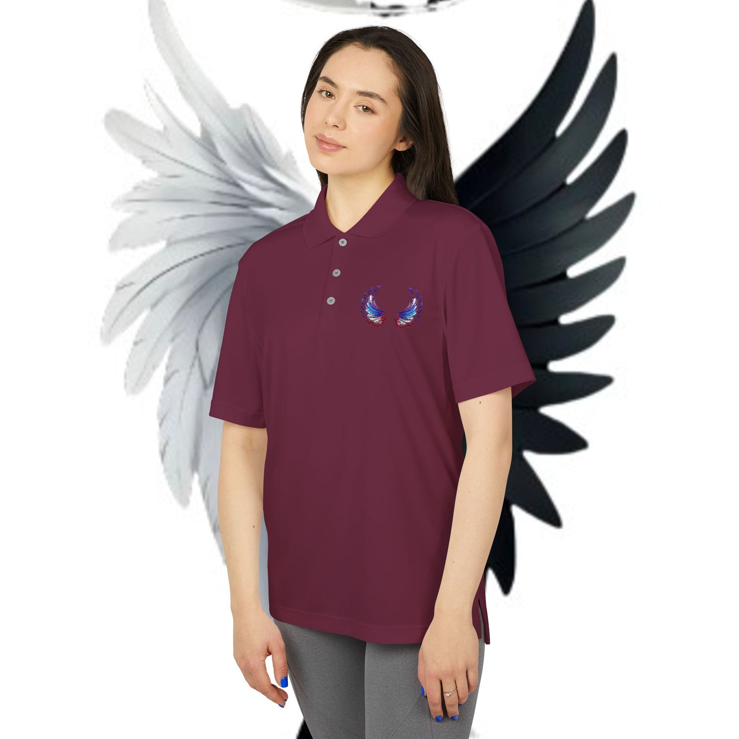 Polo Shirt Butterfly Wing Design