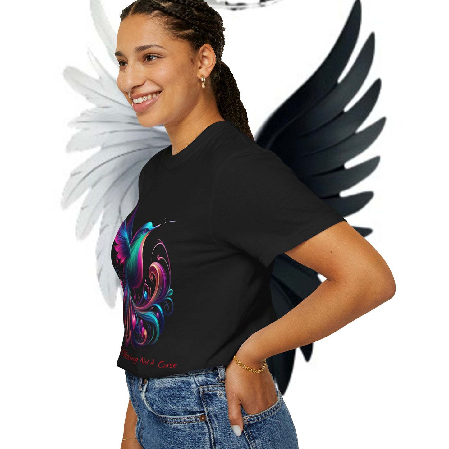 Garment-Dyed T-shirt - Freedom is a Blessing Design