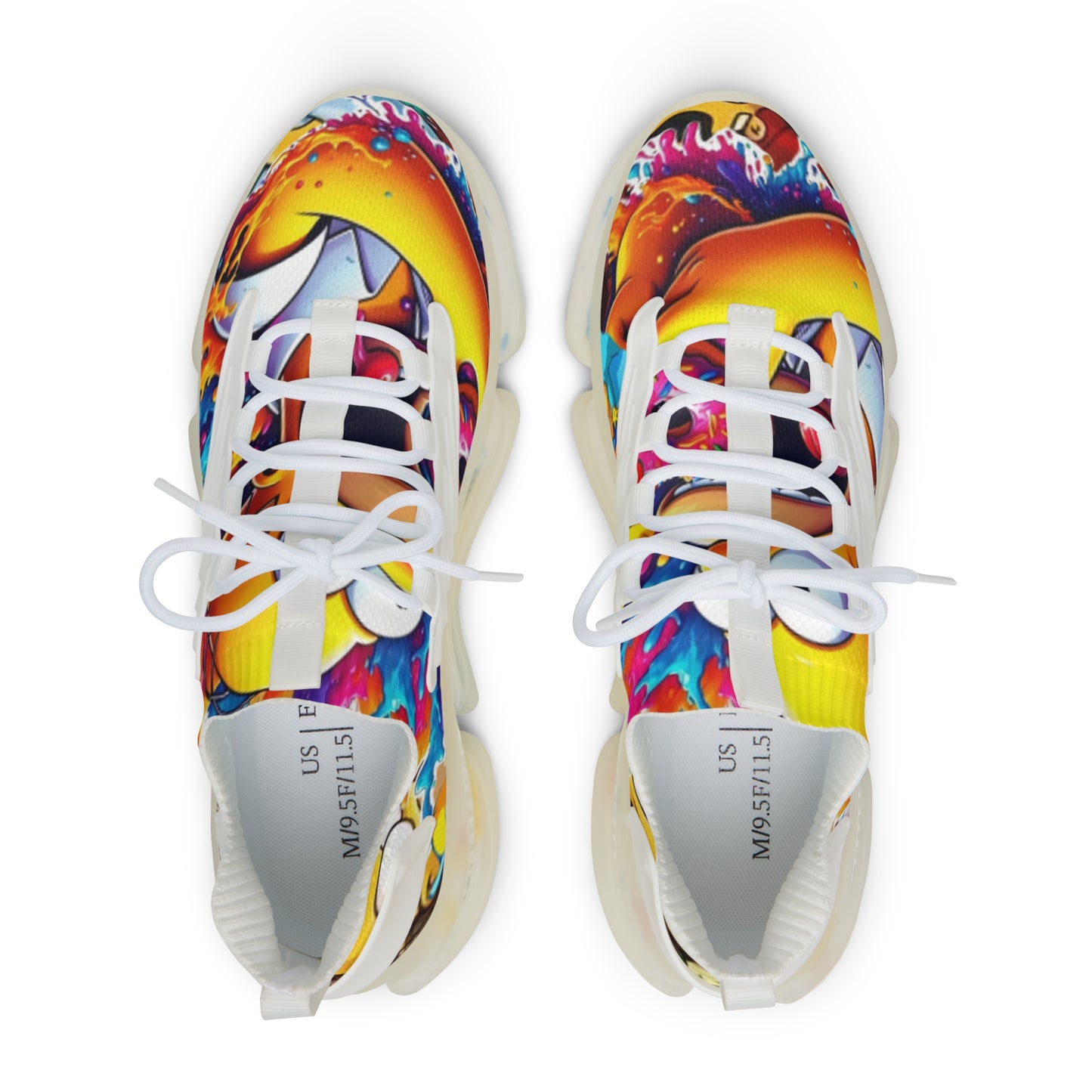 Vibrant Men's Mesh Sneakers - Colorful Sports Shoes, Trendy Footwear, Summer Style, Outdoor Running, Casual Fashion