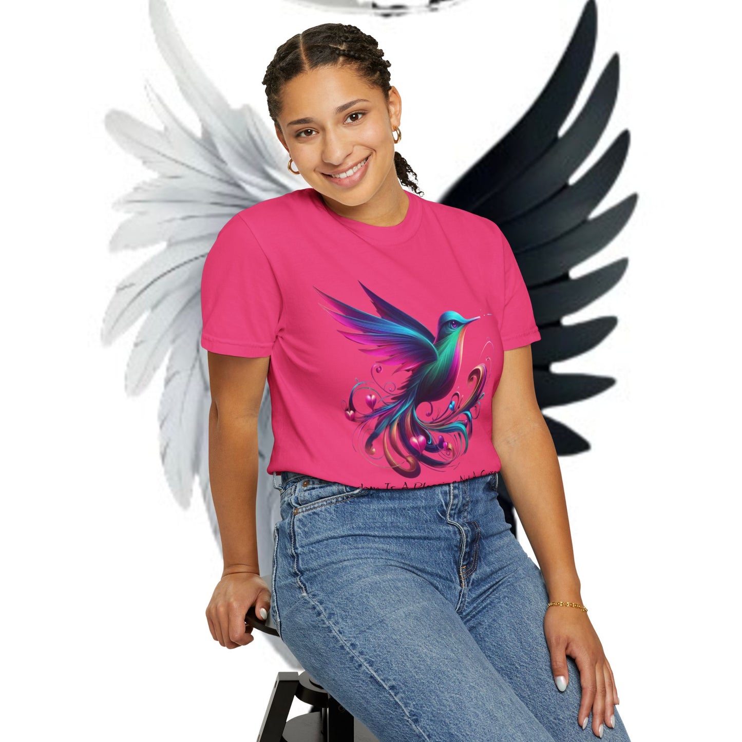 Garment-Dyed T-shirt - Freedom is a Blessing Design