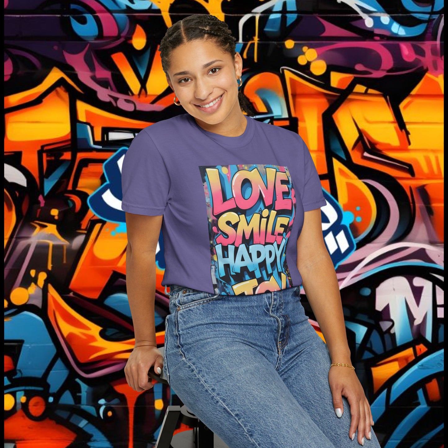 Vibrant Positive Vibes T-Shirt, Affirmation Tee, Casual Wear, Gift for Friends, Summer Style, Joyful Graphic Tee