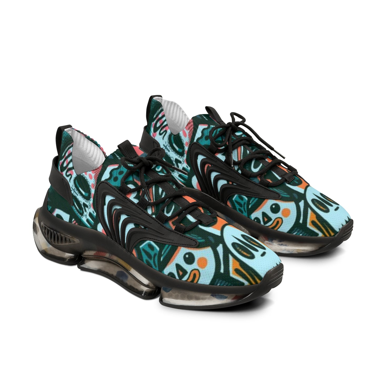 Vibrant Men's Mesh Sneakers, Colorful Workout Shoes, Trendy Sports Footwear, Unique Fashion Sneakers, Perfect for Active Lifestyle