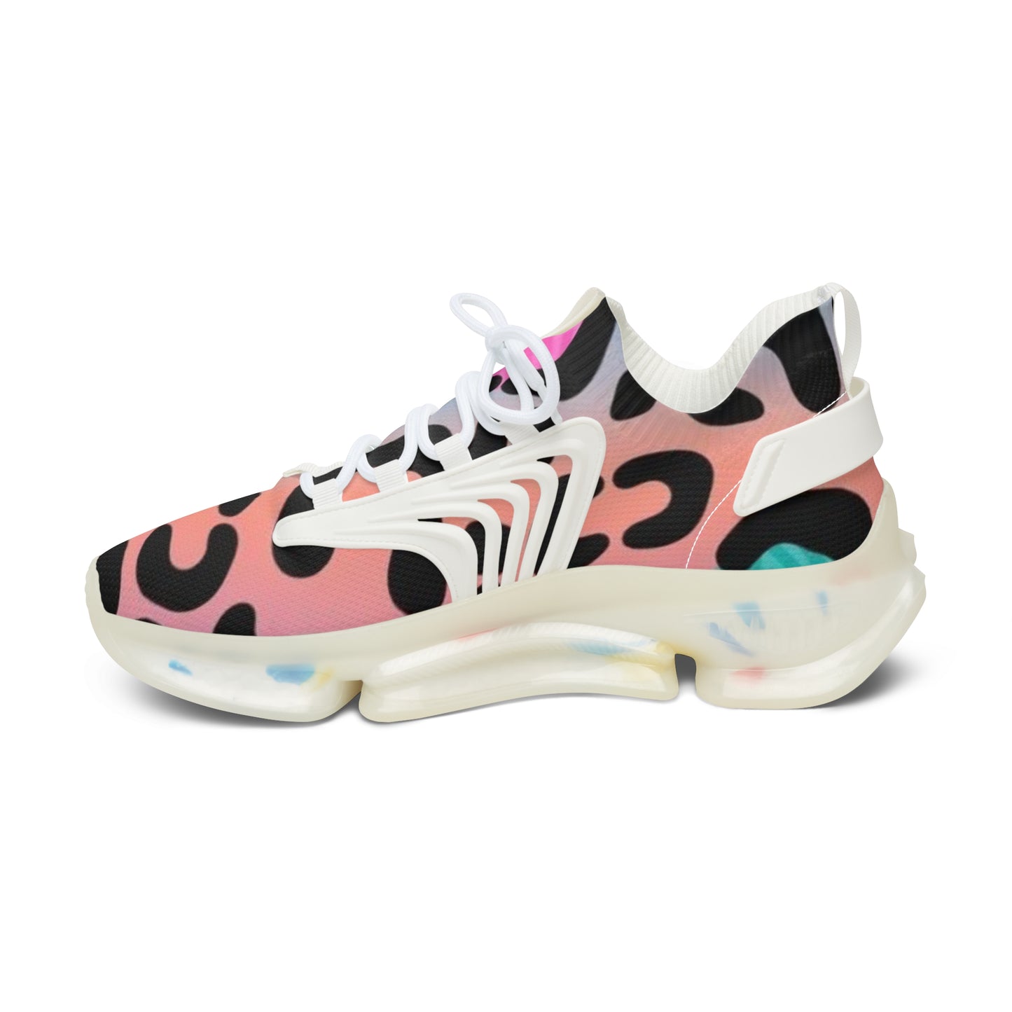 Sneakers - Cheetah Print Women's Mesh Sneakers