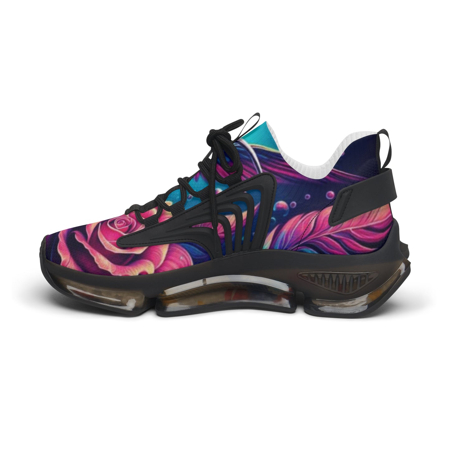 Mesh Sneakers - Hummingbird n Rose Design