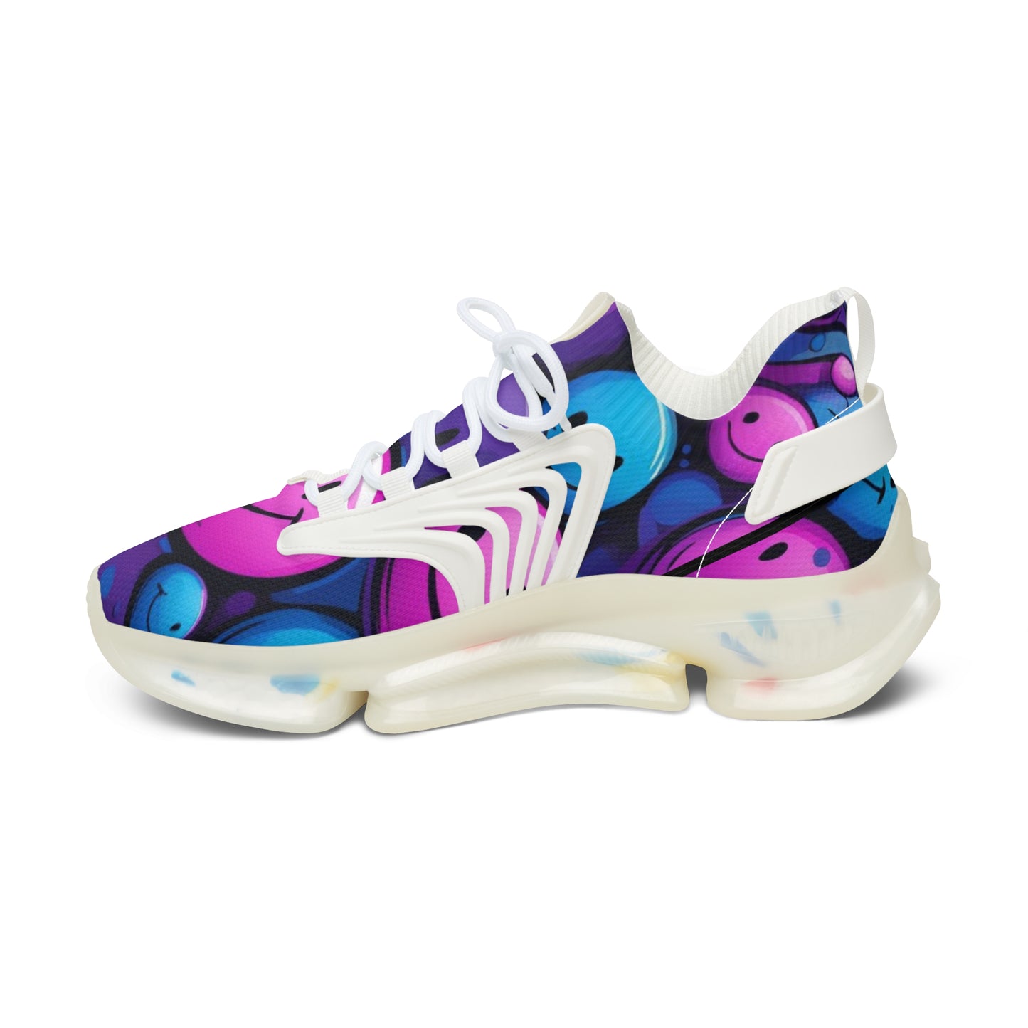 Vibrant Women's Mesh Sneakers, Colorful Running Shoes, Trendy Athletic Footwear, Stylish Fitness Sneakers, Unique Sport Shoes, [...]