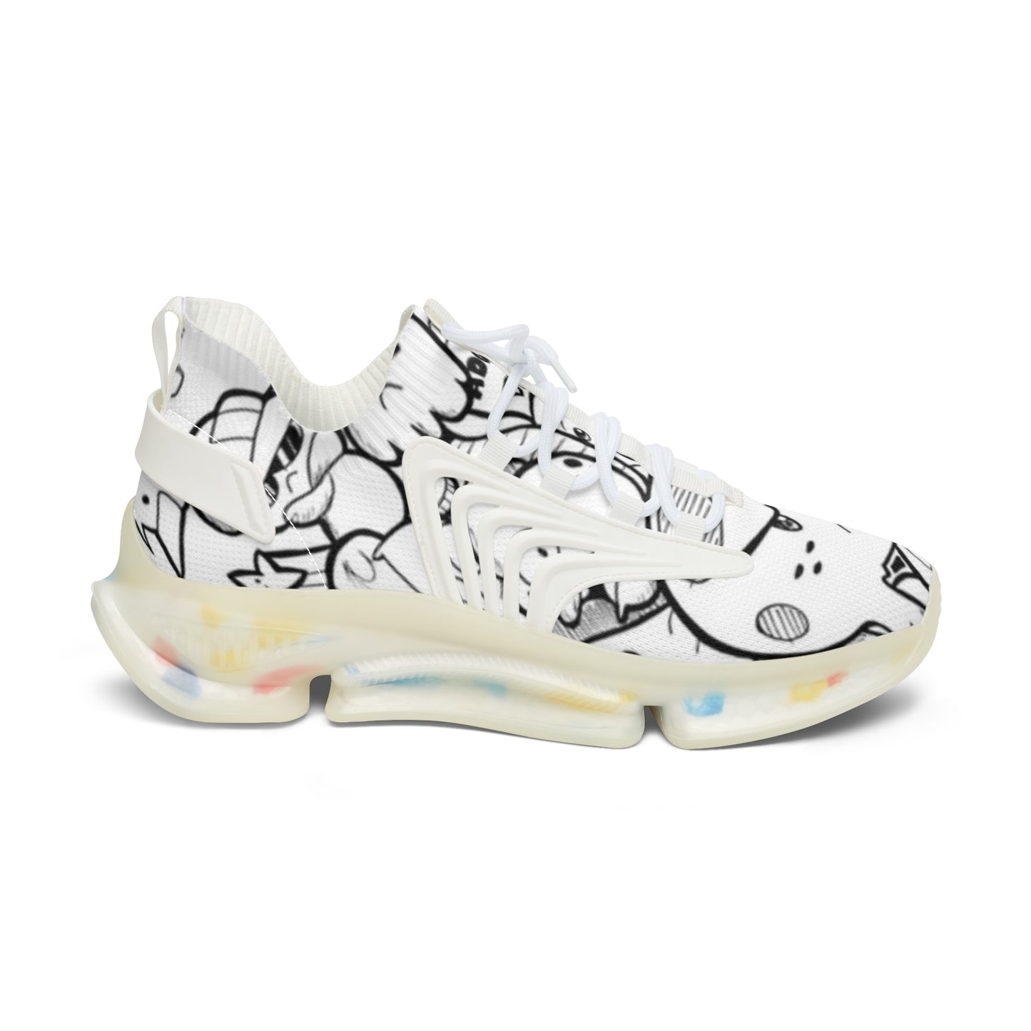 Chic Women's Mesh Sneakers, Trendy Athletic Shoes, Breathable Walking Shoes, Unique Style Footwear, Comfortable Casual Sneakers
