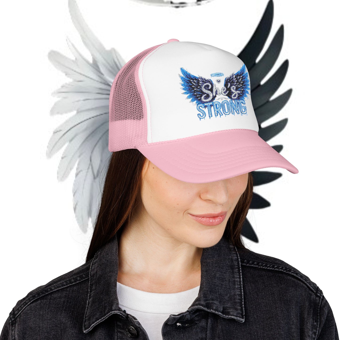 Embroidered Foam Trucker Hat - She Gifted Design