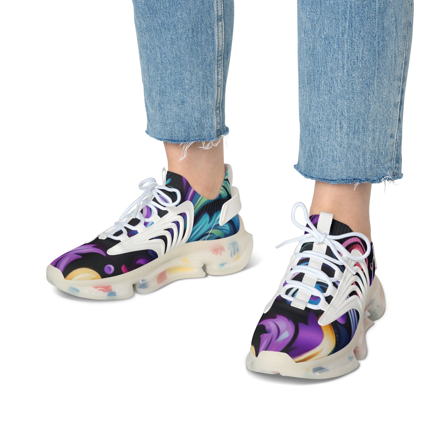 Colorful Women's Mesh Sneakers for Comfort and Style, Fashion Sneakers, Trendy Footwear, Exercise Shoes, Unique Gifts