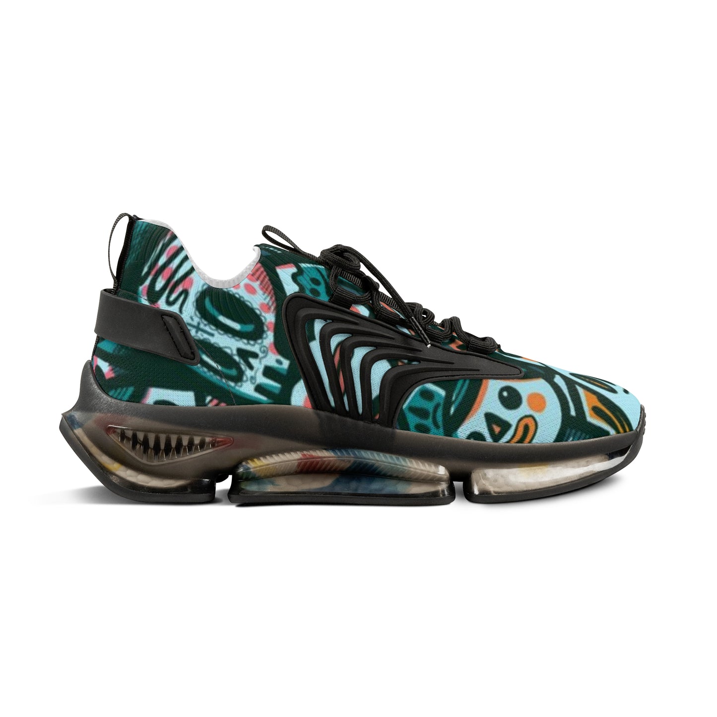 Vibrant Men's Mesh Sneakers, Colorful Workout Shoes, Trendy Sports Footwear, Unique Fashion Sneakers, Perfect for Active Lifestyle