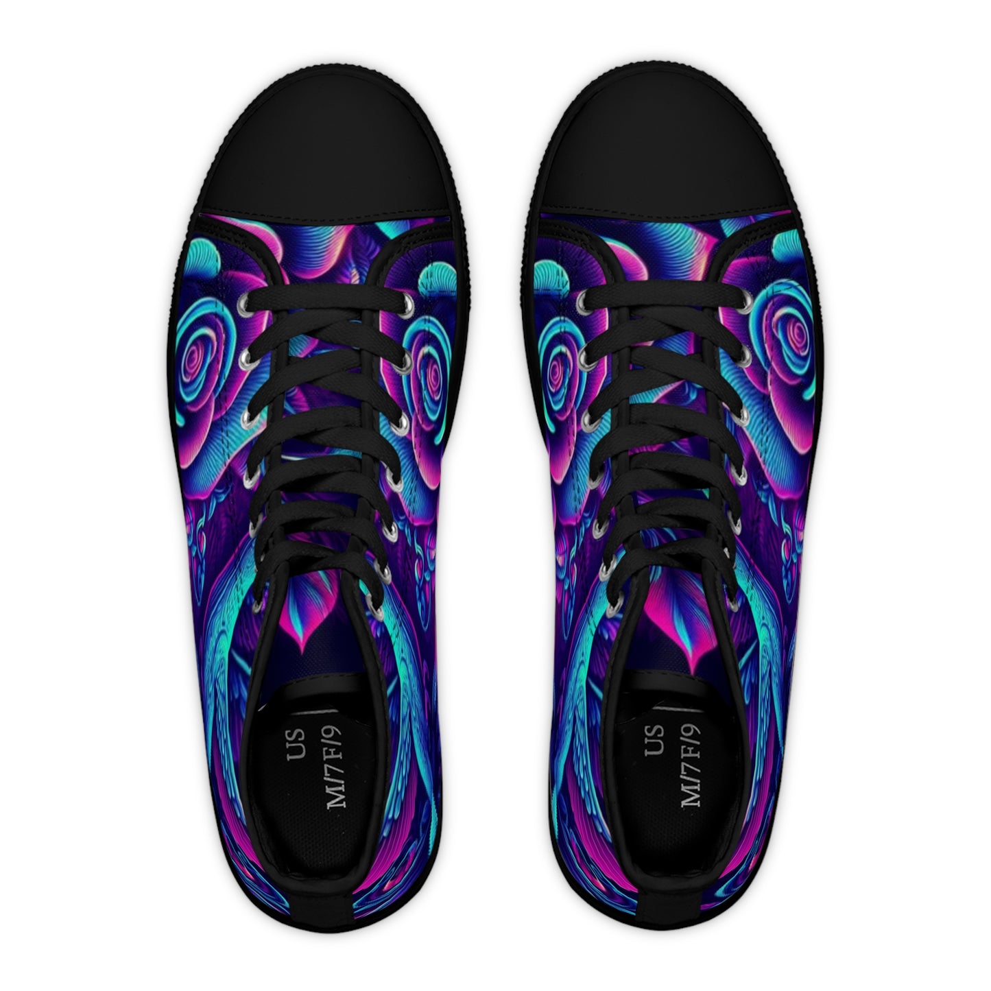 Vibrant Women's High Top Sneakers, Colorful Artistic Sneakers, Trendy Casual Footwear, Unique Gifts for Her, Stylish Everyday Shoes