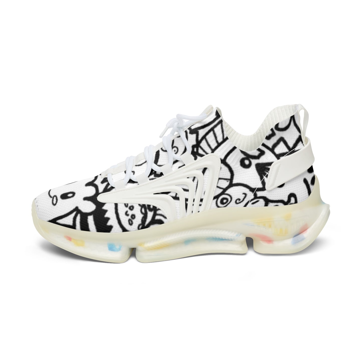 Trendy Women's Mesh Sneakers - Comfortable Athletic Shoes, Casual Footwear, Graphic Print Sneakers, Stylish Sports Shoes, Gift for Her