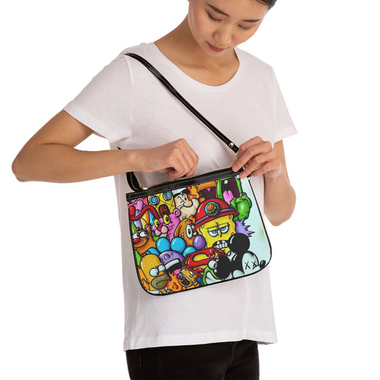 Colorful Cartoon Small Shoulder Bag, Fun Accessory, Everyday Use, Gift for Kids and Teens, Festival Outing Bag, Unique Fashion Statement
