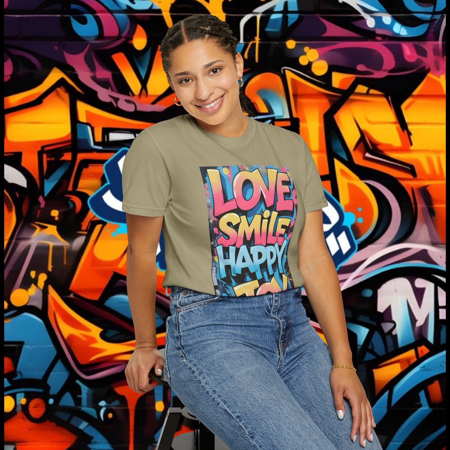 Vibrant Positive Vibes T-Shirt, Affirmation Tee, Casual Wear, Gift for Friends, Summer Style, Joyful Graphic Tee