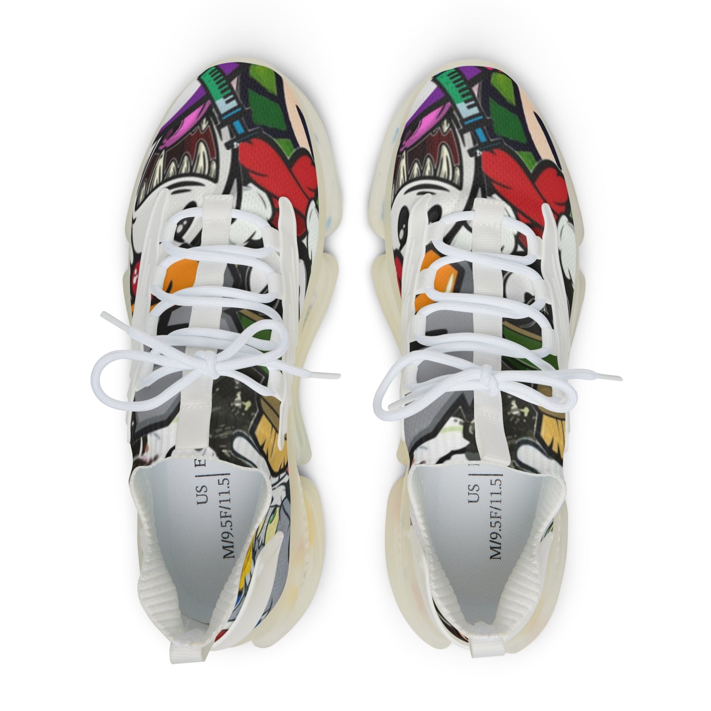 Sneakers Cartoon Mashup Men's Mesh