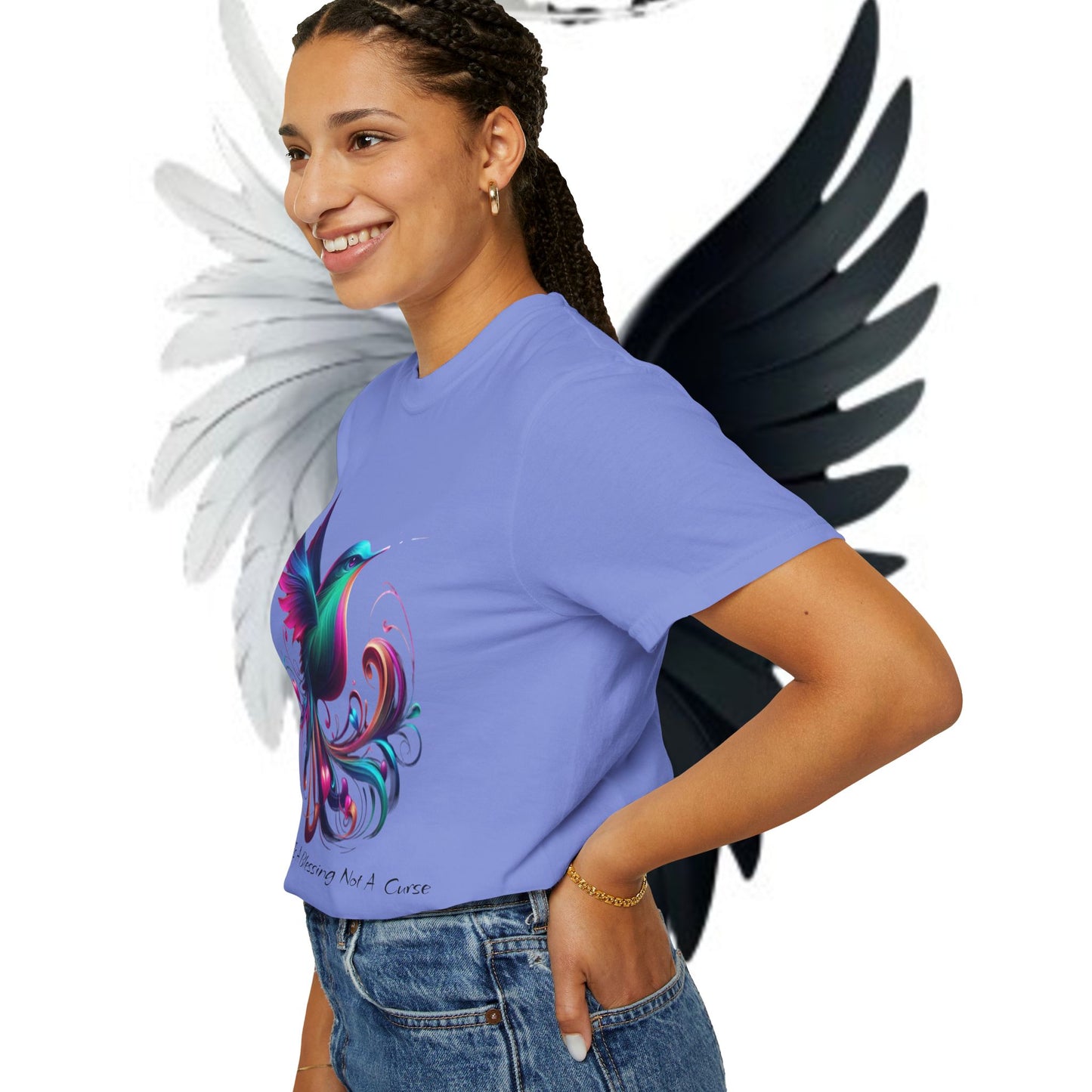 Garment-Dyed T-shirt - Freedom is a Blessing Design