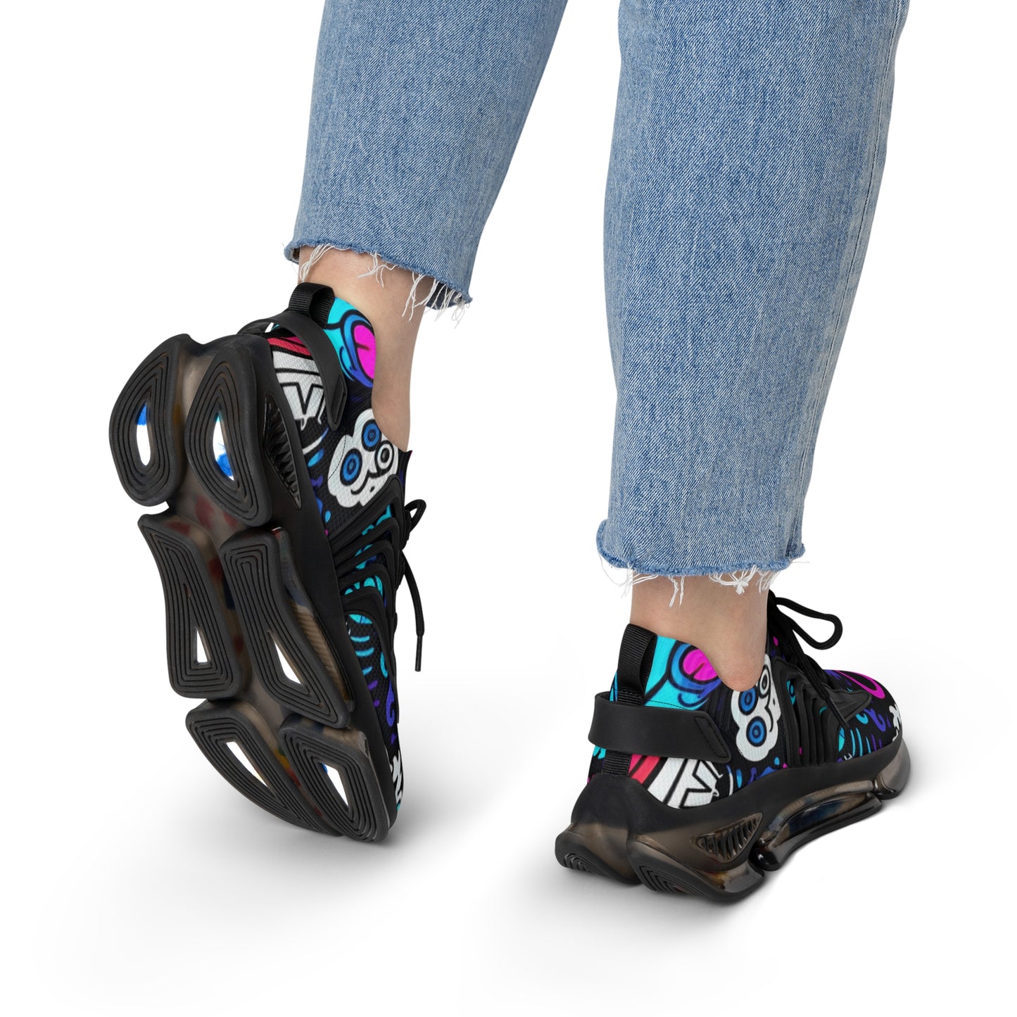 Colorful Women's Mesh Sneakers - Stylish Athletic Shoes, Trendy Footwear, Unique Sneakers, Casual Fashion, Gifts for Her
