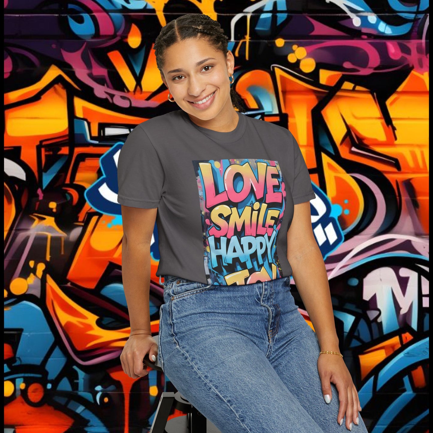Vibrant Positive Vibes T-Shirt, Affirmation Tee, Casual Wear, Gift for Friends, Summer Style, Joyful Graphic Tee