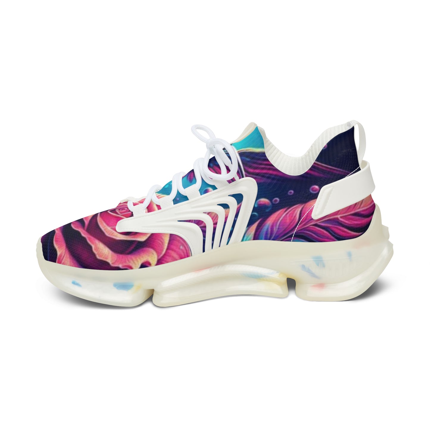 Mesh Sneakers - Hummingbird n Rose Design