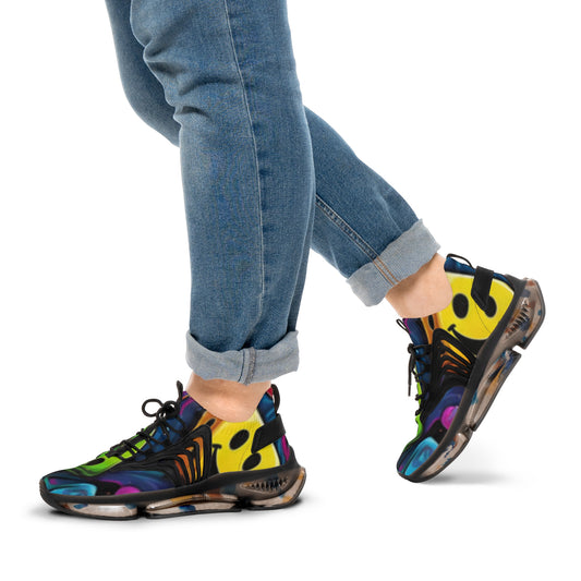Roll the dice Men's Mesh Sneakers, Trendy Athletic Shoes, Colorful Casual Footwear, Statement Sneakers, Unique Sports Shoes