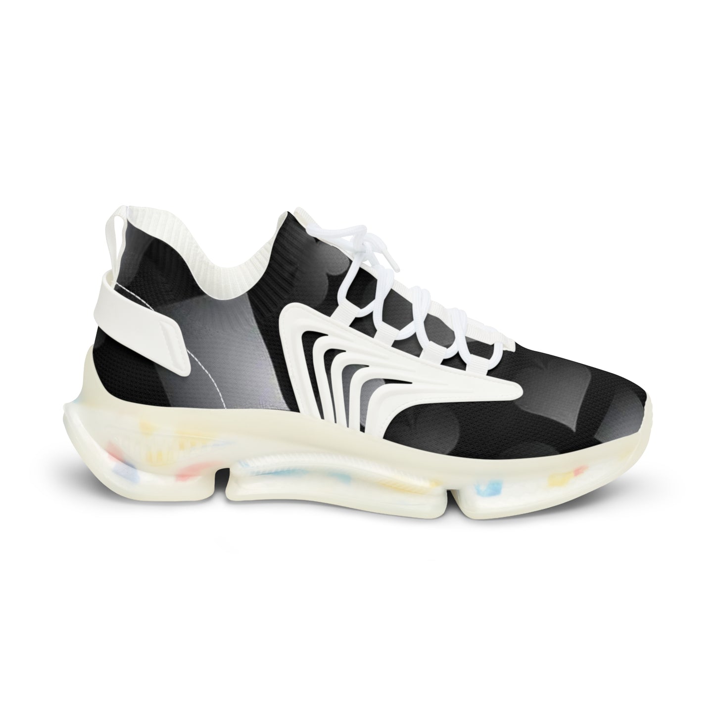 Mesh Sneakers - Dark Night Joker Playing Cards Design