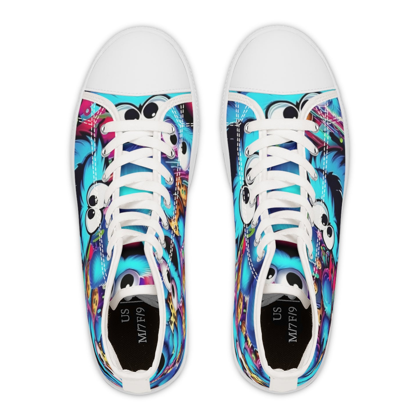 Cookie Monster High Top Sneakers