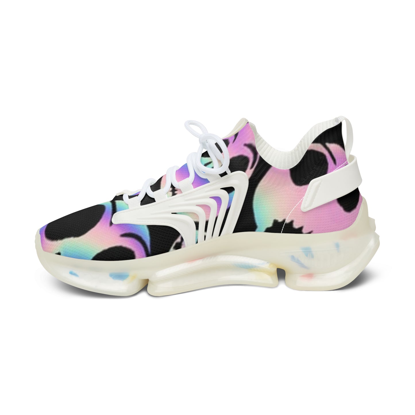 Sneakers - Halloween Colorful Ghost Print Women's Mesh Sneakers