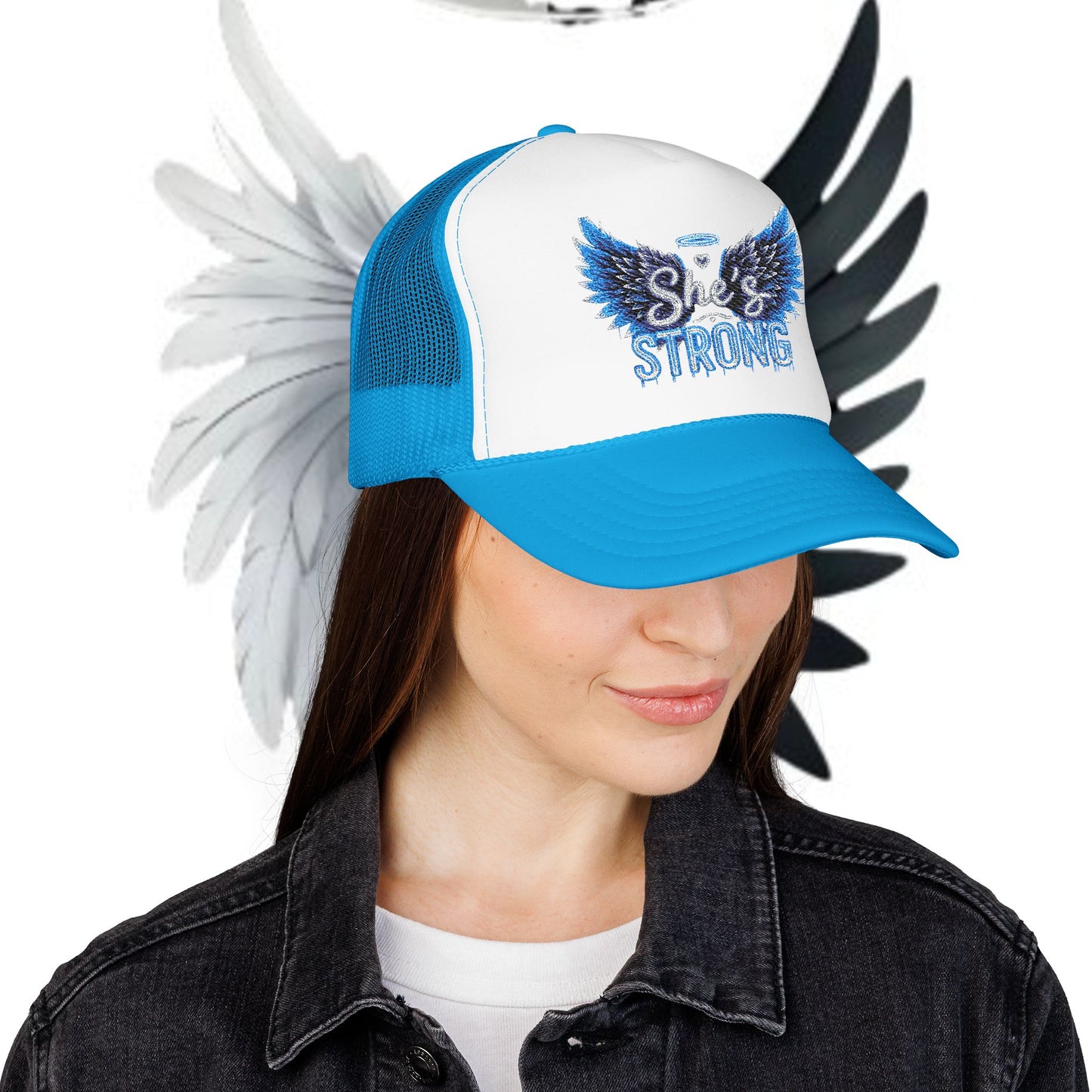 Embroidered Foam Trucker Hat - She Gifted Design