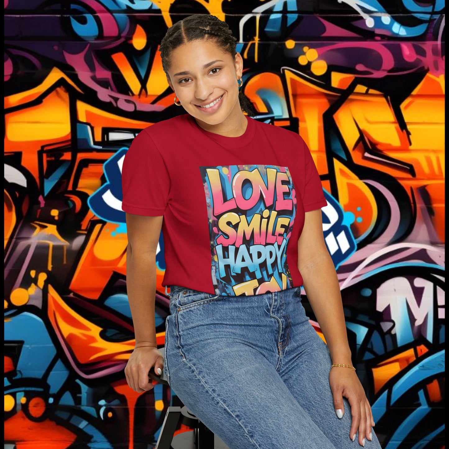 Vibrant Positive Vibes T-Shirt, Affirmation Tee, Casual Wear, Gift for Friends, Summer Style, Joyful Graphic Tee