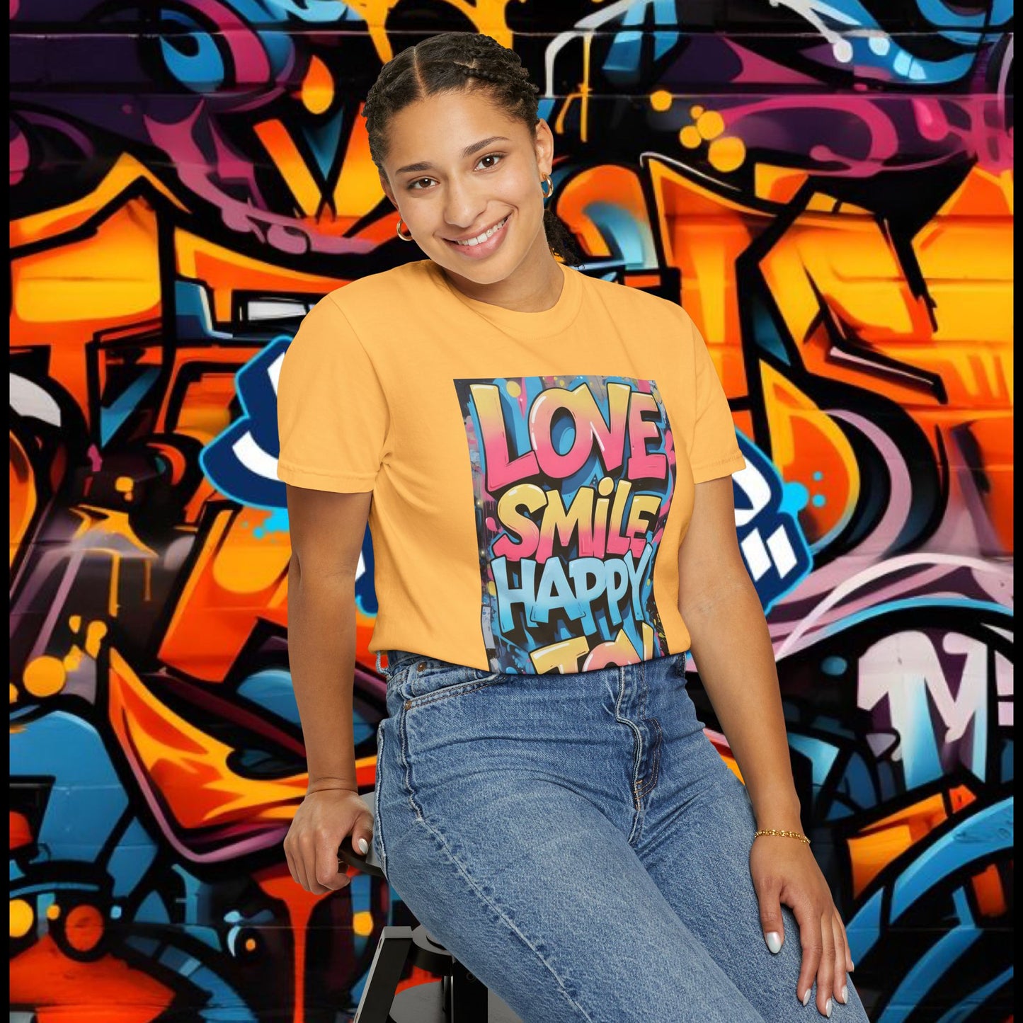 Vibrant Positive Vibes T-Shirt, Affirmation Tee, Casual Wear, Gift for Friends, Summer Style, Joyful Graphic Tee