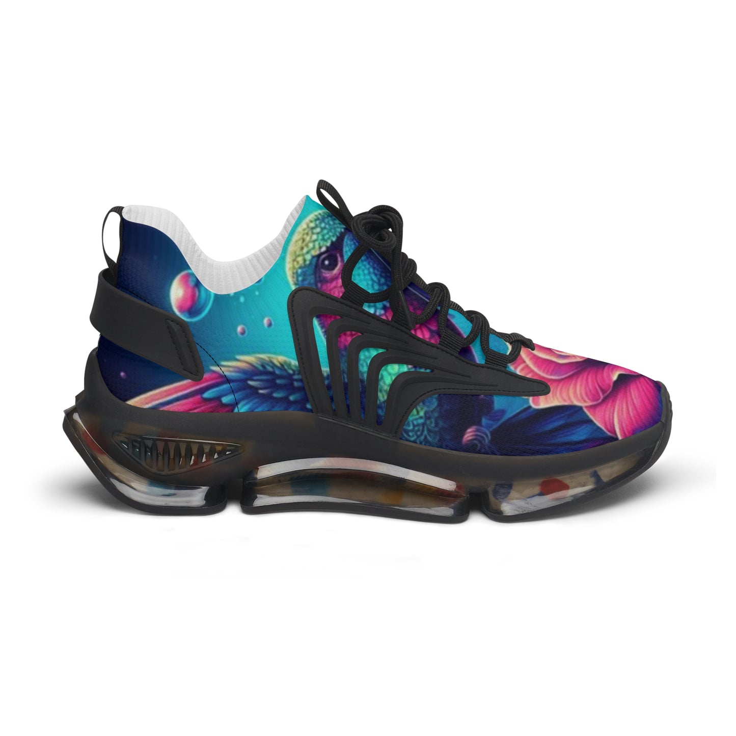 Mesh Sneakers - Hummingbird n Rose Design